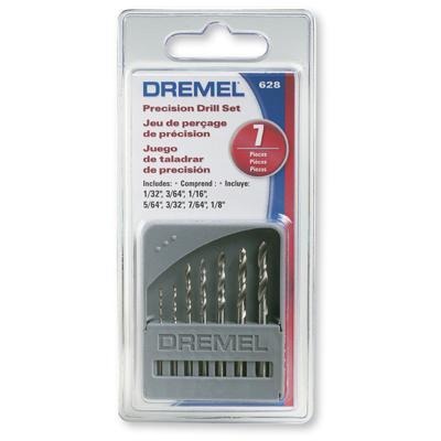 JUEGO KIT DE 7 BROCAS 0.8MM A 3.2MM DREMEL 628.