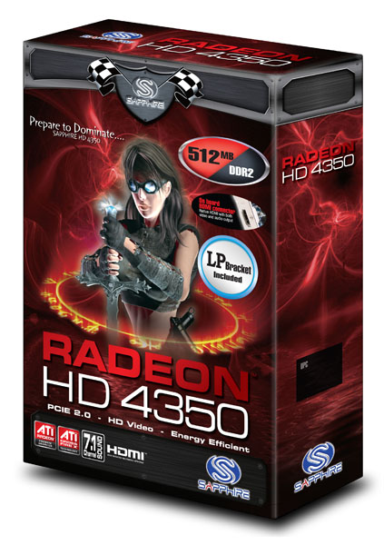 TARJETA DE VIDEO RADEON 512MB HD4350 DDR LITE HDMI-VGA