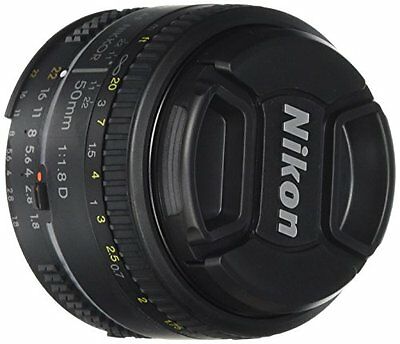 Nikon AF FX NIKKOR 50mm f1.8D Lens con Auto Focus para Nikon DSLR.