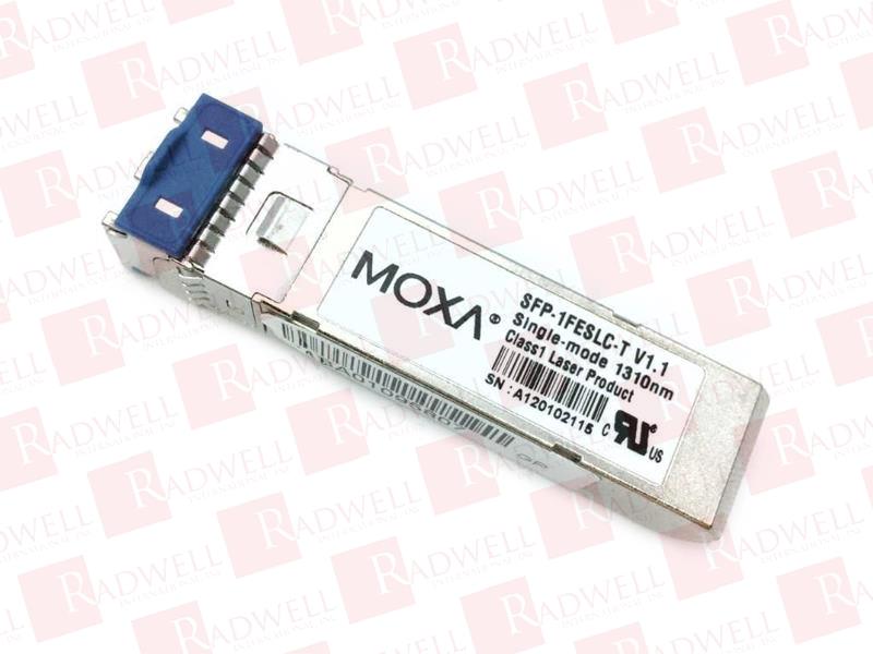MOXA SFP-1FESLC-T SMALL FORM FACTOR PLUGGABLE TRANSCEIVER WITH 100 BASE SINGLE-MODE  LC CONNECTOR