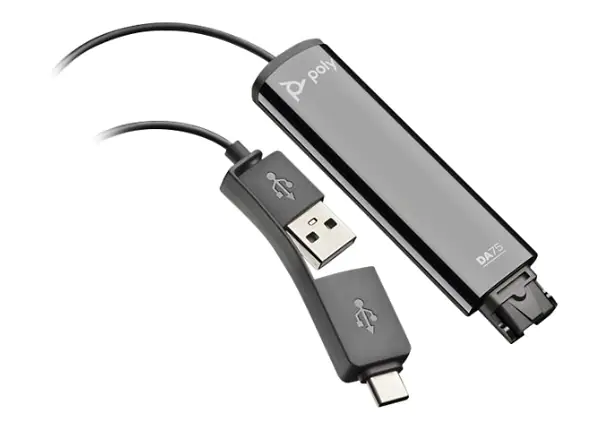 Adaptador digital DA75 USB-A/USB-C (Plantronics)
