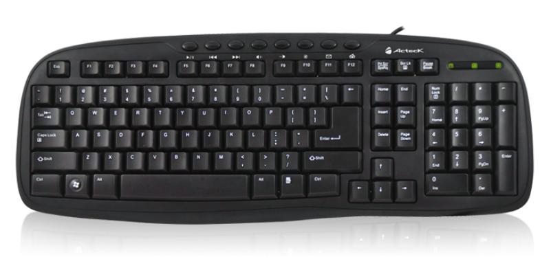 TECLADO MULTIMEDIA USB .