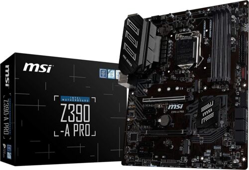 MSI Z390-A PRO LGA1151 Intel 8ª y 9ª generación M.2 USB 3.1 Gen 2 DDR4 HDMI DP USADO