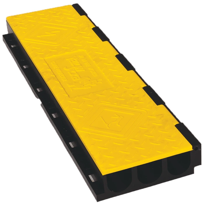 Center Section for 3-Channel Yellow Jacket® AMS® Modular Accessibility System, ADA Cable Protector for 2.25" Lines - YJ3-225AMSCTRYB