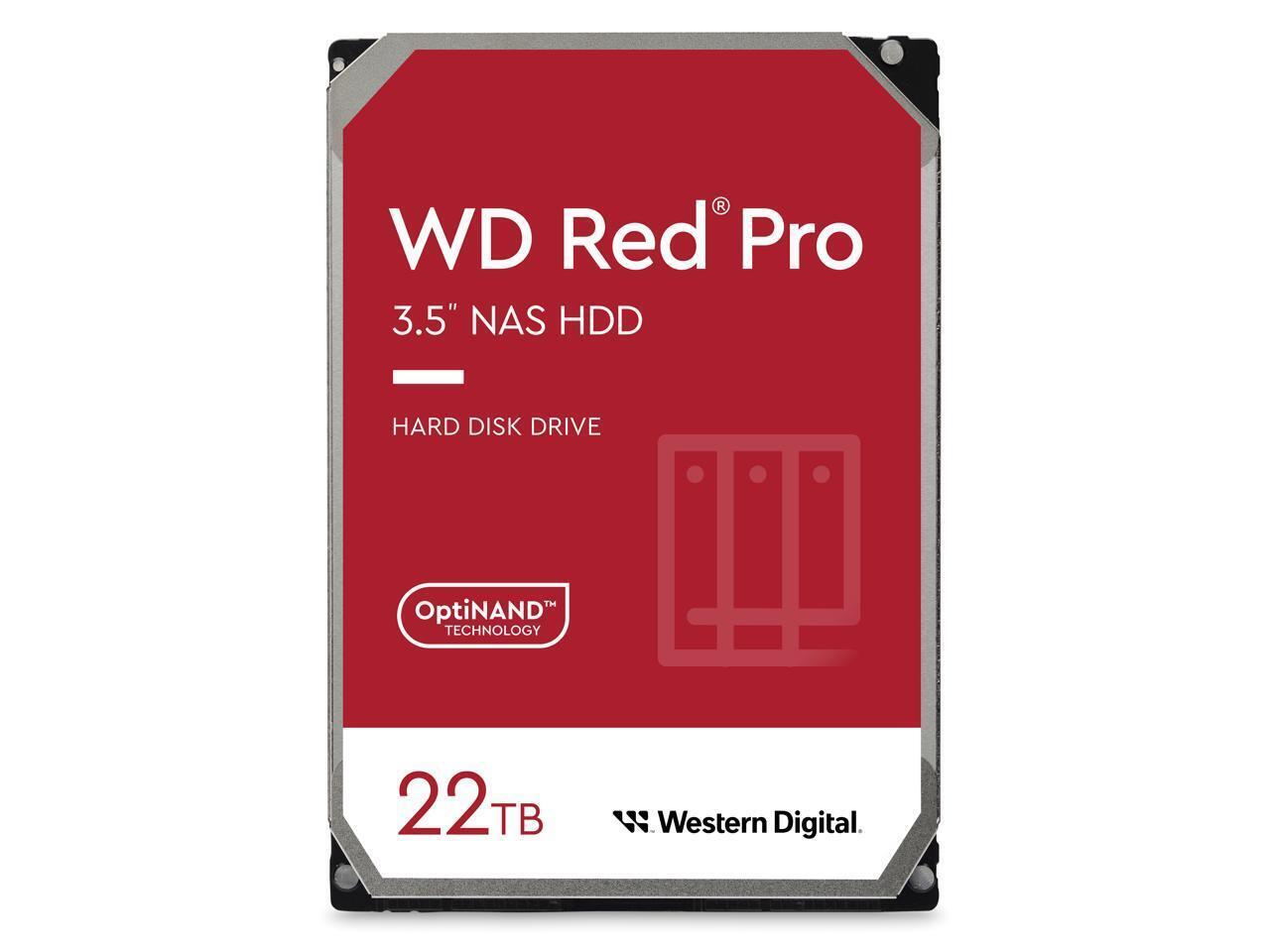 Western Digital Red Pro WD221KFGX 22 TB Hard Drive - 3.5" Internal - SATA