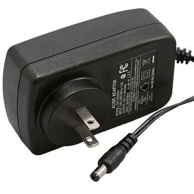 12VDC 2A AC-to-DC Switching Wall Adapter 2.1mm Plug