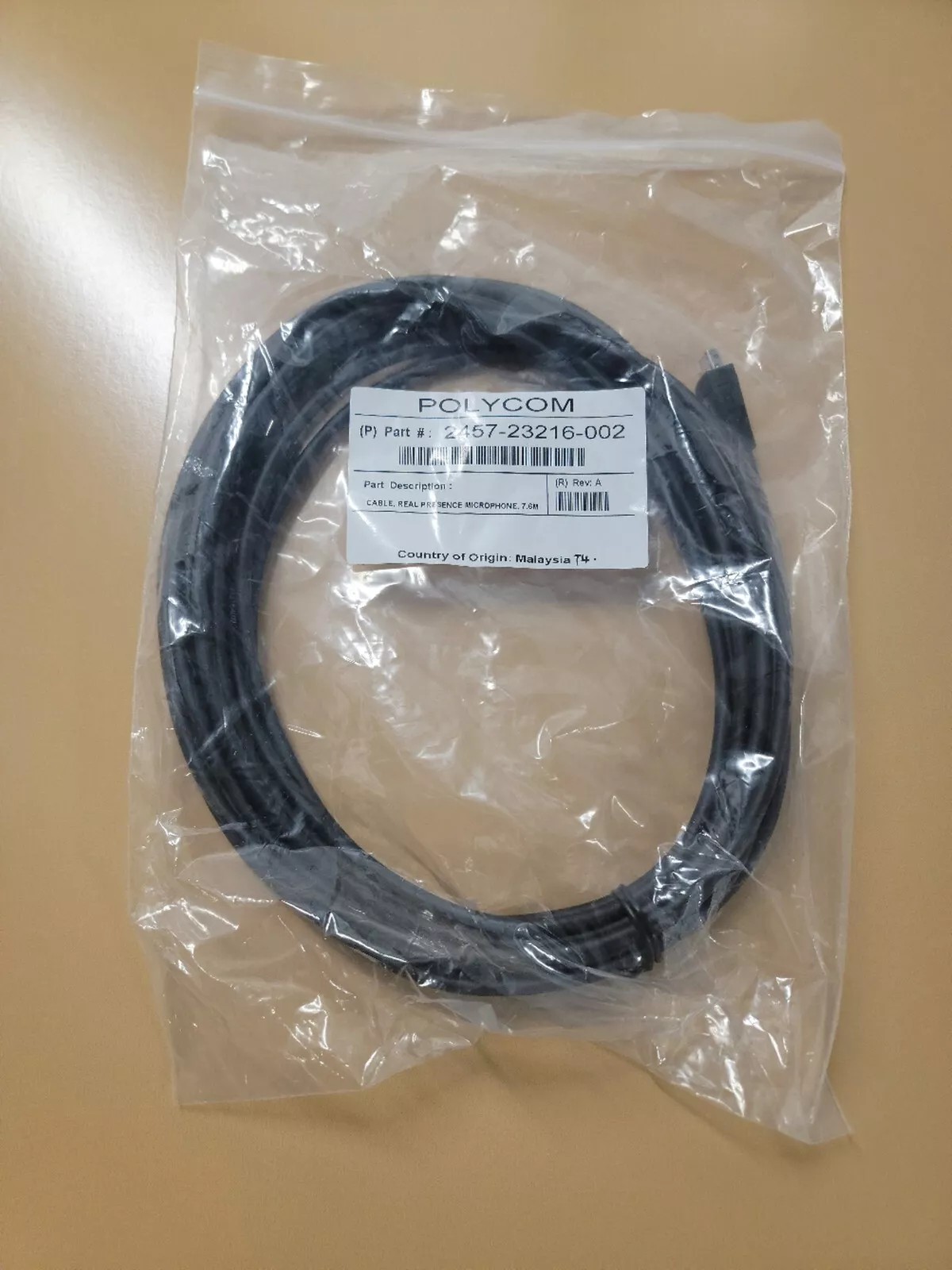 2457-23216-002:  CABEL DE MATRIZ DE MICROFONO POLYCOM REALPRESENCE GROUP  7,6M