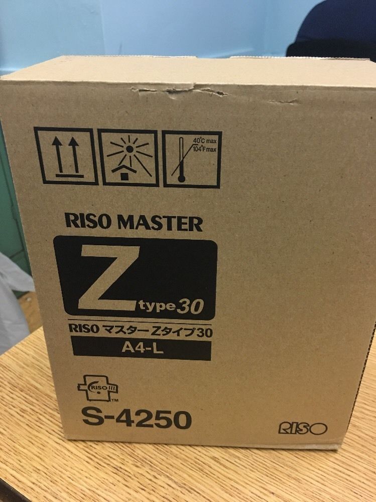 Riso S-4250 Master Z type 30 A4 Rolls Risograph EZ220 RZ220 RZ230 RZ310 RZ370