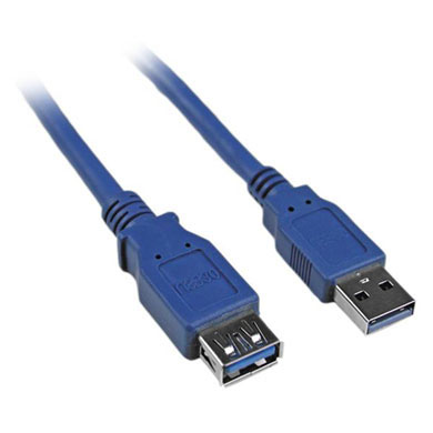 CABLE USB V 3.0 EXTENSIÓN DE 1.80 MTS, COLR AZUL