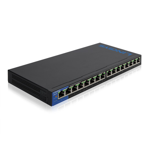 Linksys LGS116P 16-Port Unmanaged PoE Switch.