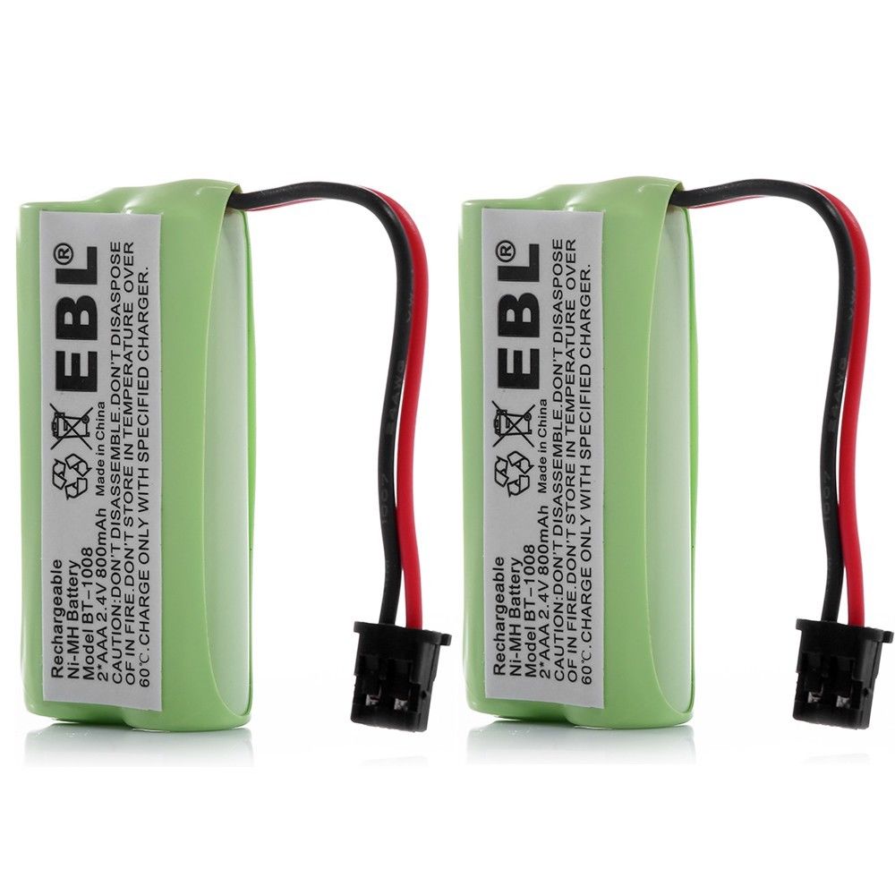 2 x 800mAh Home Phone Battery for Uniden BT-1021 BT-1025 BT-1016 BT1016 Ni-Mh
