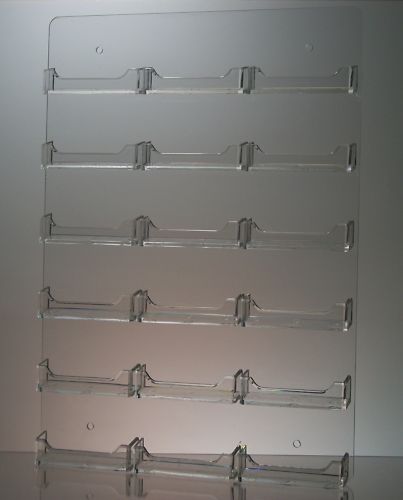 Acrílico Transparente 18 Bolsillo De Montaje en Pared Pantalla para Credenciales