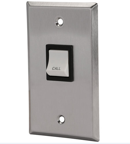 Quam CIB3
Single-Gang Wall-Mount Momentary Rocker Actuator Call-In Switch With Stainless Steel Faceplate