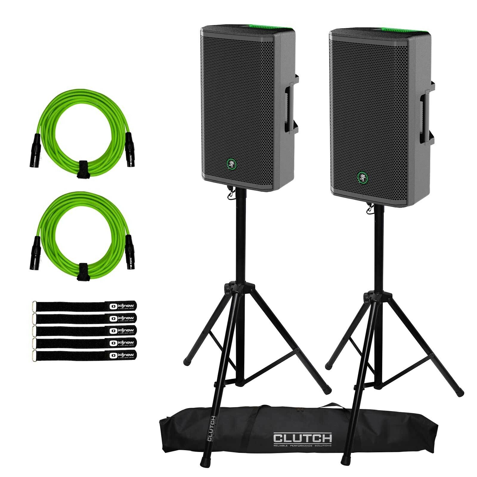 Mackie Thrash 212 12" 1300 Watt Active Powered DJ PA Loudspeakers Pair Package.