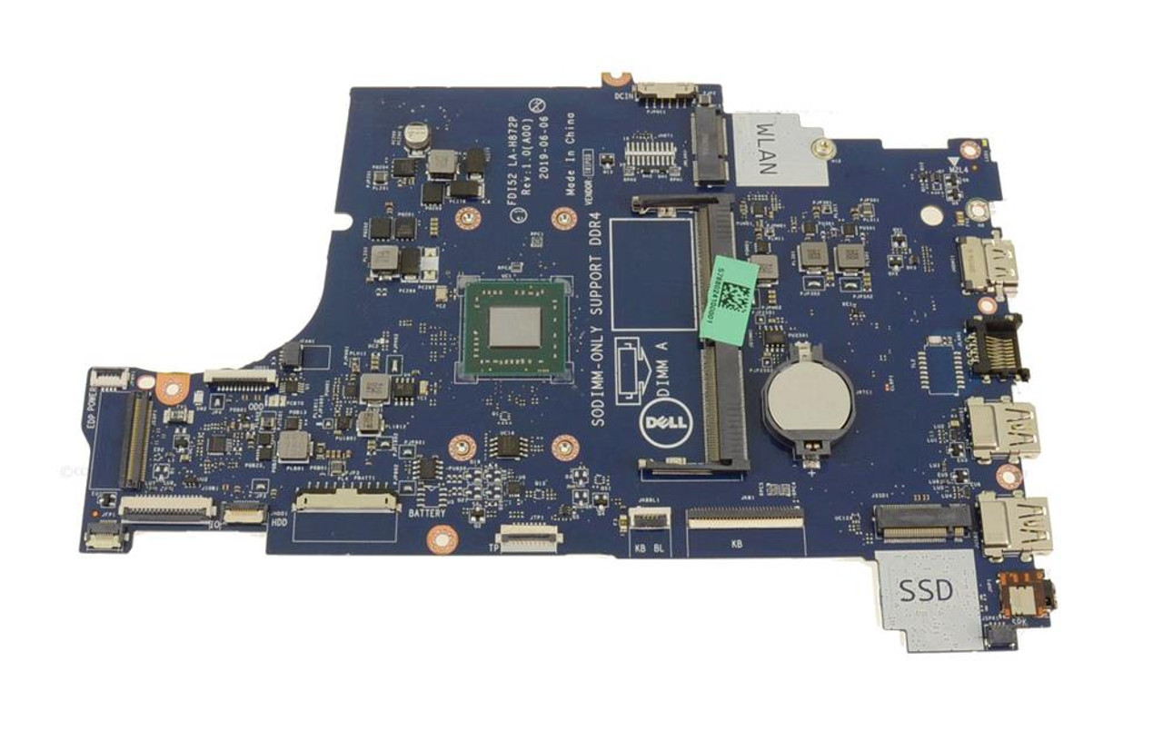 Dell System Board (Motherboard) 3.10GHz With AMD A9-9425 Processors Support for Inspiron 3595 (Refurbished)