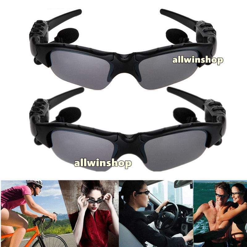 2X Bluetooth Glasses Stereo Talk Music MP3 Headset Polarized Sunglasses f Drive