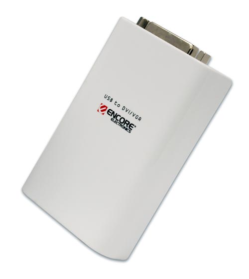 ADAPTADOR DE VIDEO EXTERNO ENCORE ENMUV-2 USB A DVI /VGA 1920X1080