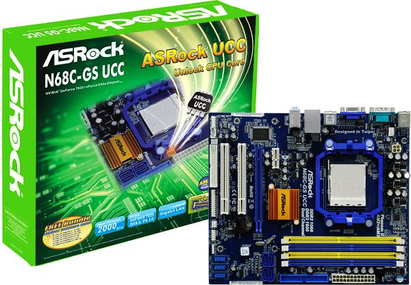 TARJETA MADRE ASROCK N68C-GS FX 2DDR2&3 2PCIE 2PCI SOC AM3,+/AM2,+Caja