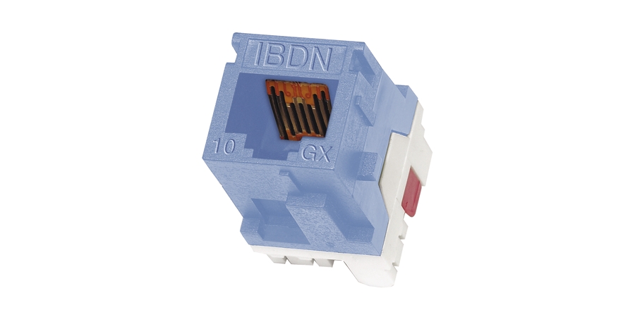 BELDEN 1-PORT MOD JACK 8W8P UTP T568A/B CAT6A IP10 MDVO-STYLE 10GX WHITE. AX102271