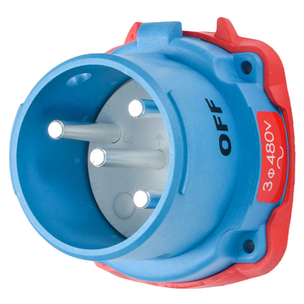 MARECHAL ELECTRIC SA MELTRIC - DR50 INLET POLY BLUE SIZE 3 TYPE 4X 3P+G 50A 480 VAC 60 HZ SPARE POSITION TYPE 4X WATERTIGHTNESS - 31-38213-K04-4X