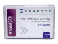 EXABYTE 312629 - DATA CARTRIDGE TAPE, 8MM MAMMOTH AME, 1, 170M, 20/40GB