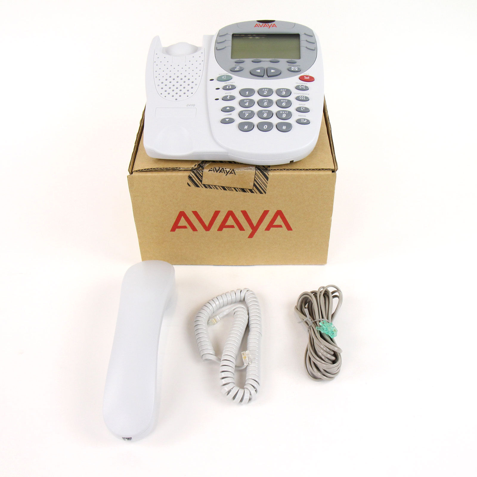 Avaya 2410 Digital Telephone Rare Ultra Light Gray Color NIB