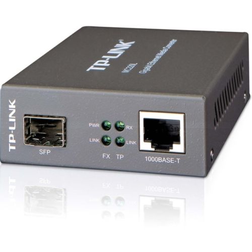 TP-LINK MC220L Gigabit Media Converter, 1000Mbps RJ45 to 1000Mbps SFP slot suppo