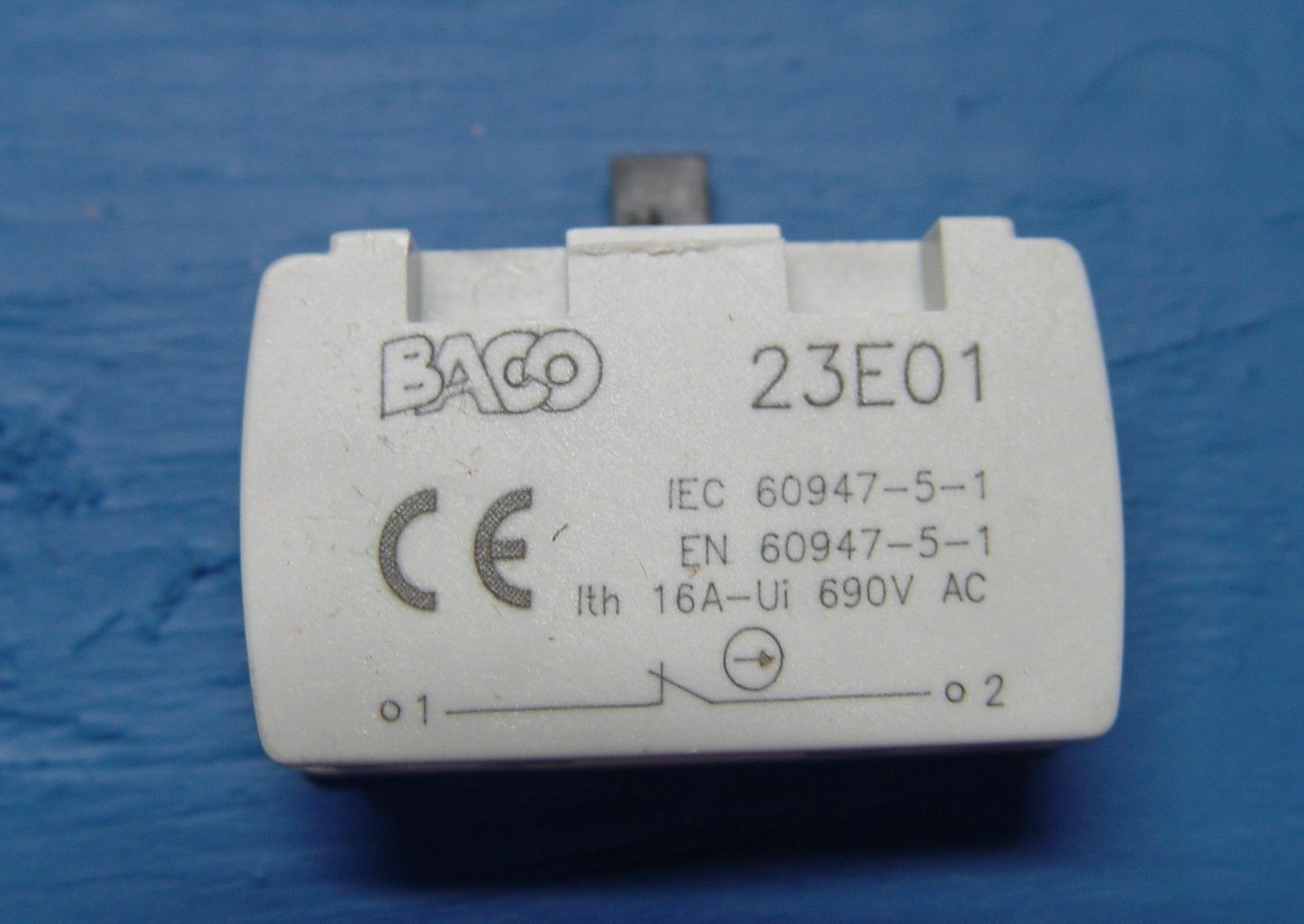 Bloque de contacto BACO 23-E01 Boton cerrado