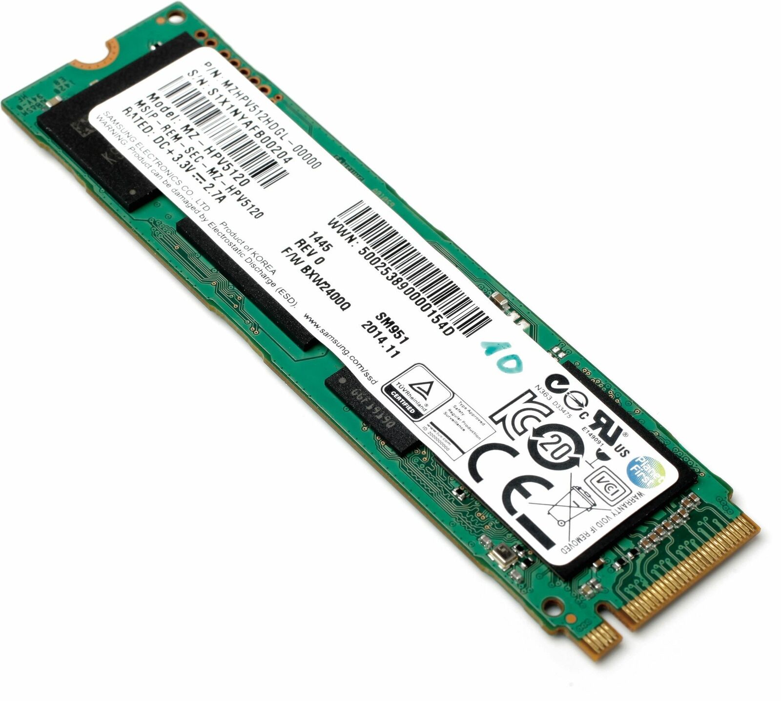 Samsung 512GB PCI-E 3.0 M.2 80MM SSD Hard Drive