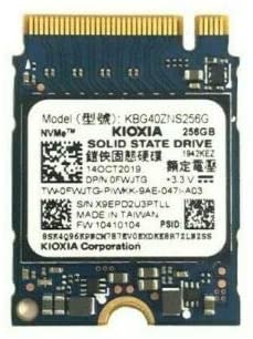 Toshiba Kioxia 256 GB PCIe NVMe 2230 SSD KBG40ZNS256G