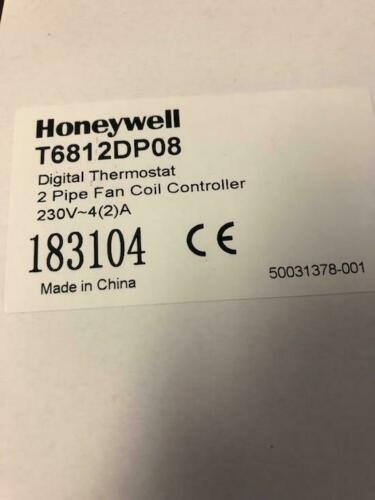 HONEYWELL T6812DP08 DIGITAL THERMOSTAT 2 PIPE FAN COIL CONTROLLER 230V