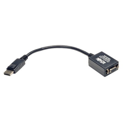 Adaptador de cable Displayport a VGA TRIPP-LITE P134-06N-VGA, Negro, DisplayPort, VGA, Macho/hembra