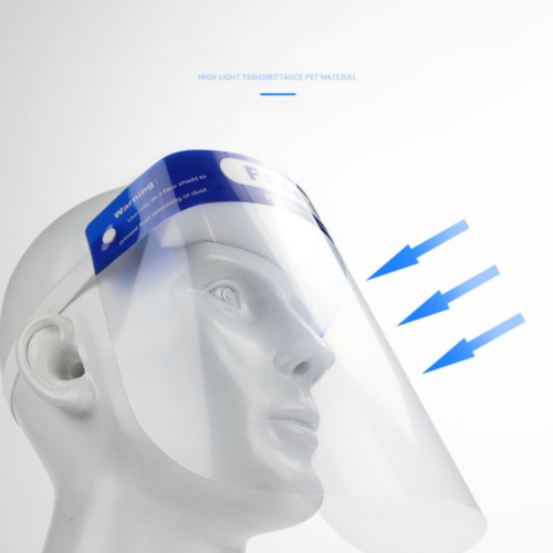 Safety Anti-fog Full Face Shield With Clear Transparent Work
