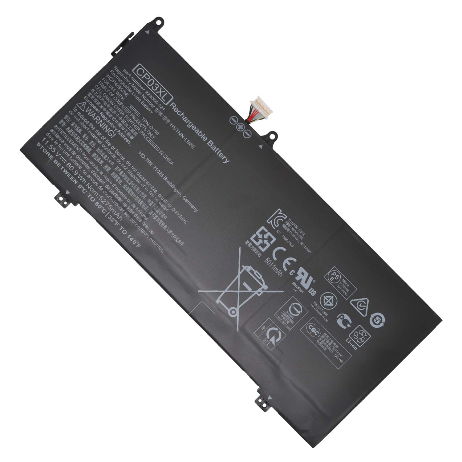 CP03XL  Batería Compatible con HP Spectre X360 13 CP03XL 929066-421