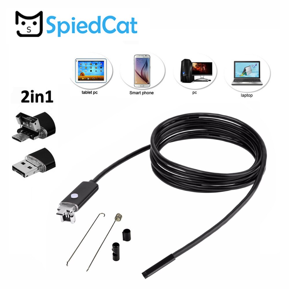 Cable endoscopio para android usb 5 metros resolucion 1280x720