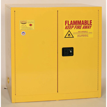 Eagle Hazardous Material Storage Cabinet 6410, 60 gal, Steel, Yellow - 00312