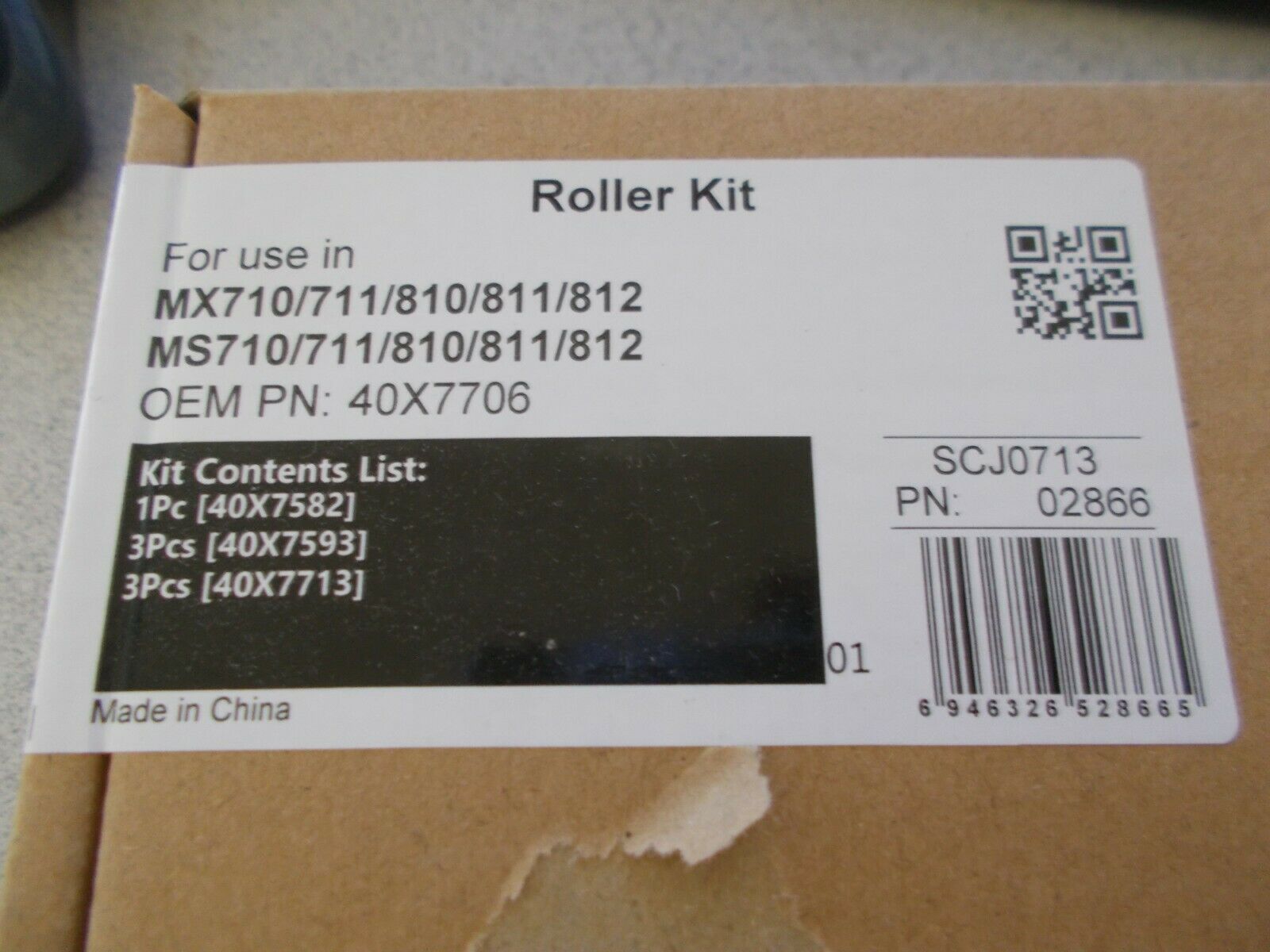 40X7706 Roller Maintenance Kit For MS81x MX71x MX81x Printers