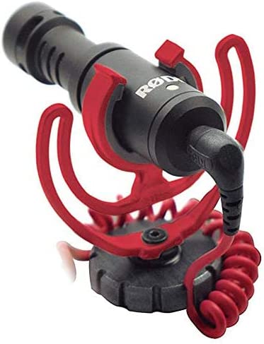 Rode - Micrófono integrado en cámara VideoMicro Compact con soporte Rycote Lyre Shock