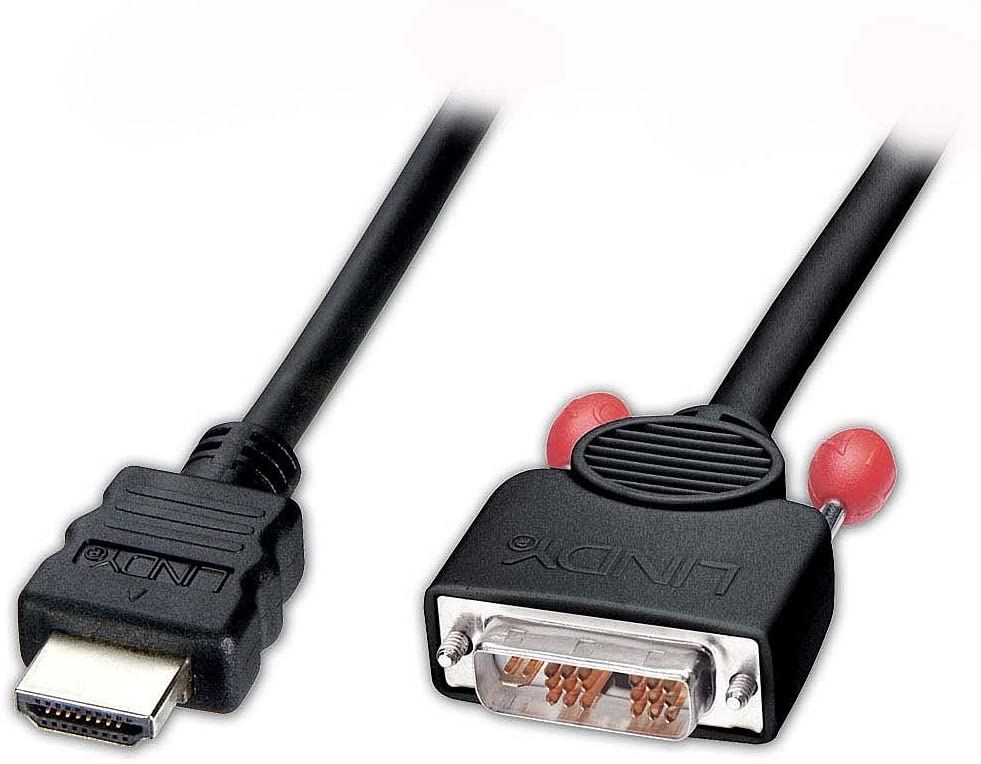 Lindy 41106 10 m cable HDMI a DVI-D, Color negro