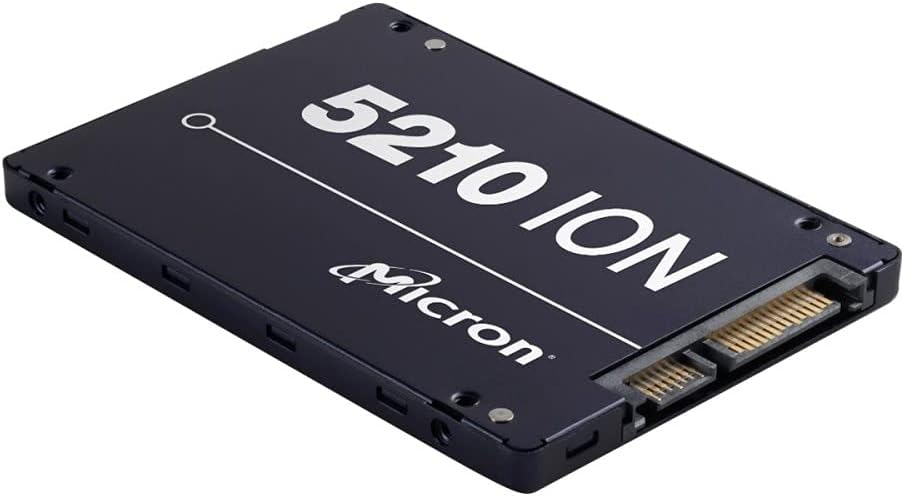 Micron 5210 Ion SSD | MTFDDAK7T6QDE | 7.68TB | Qlc | SATA 6GB/S | Unidad de estado sólido empresarial de 2.5 pulgadas