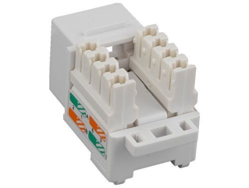 PUNCH-DOWN CAT6 RJ45 KEYSTONE JACK IN (WHITE)