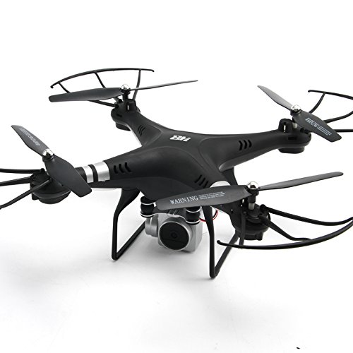 Drone HR SH5 4 CH 6 Axis con cámara HD 720P FPV una clave para auto-return Headless Modo 360 ° Rolling Acceso metraje Hover en tiempo real RC, Negro, Blanco o Rojo.