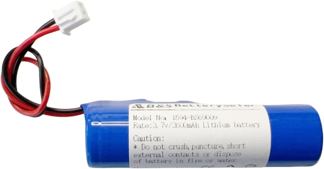 BATERÍA RECARGABLE DE IONES DE LITIO ICR18650 DE 3,7 V 2600 MAH CON CONECTOR JST XH 2,54 PARA AMPLIFICADOR DE VOZ PORTÁTIL CROOVE (1 X 18650 JST-XH, 3,7 V, 9,62 WH/2,6 AH, 1S1P), COLOR