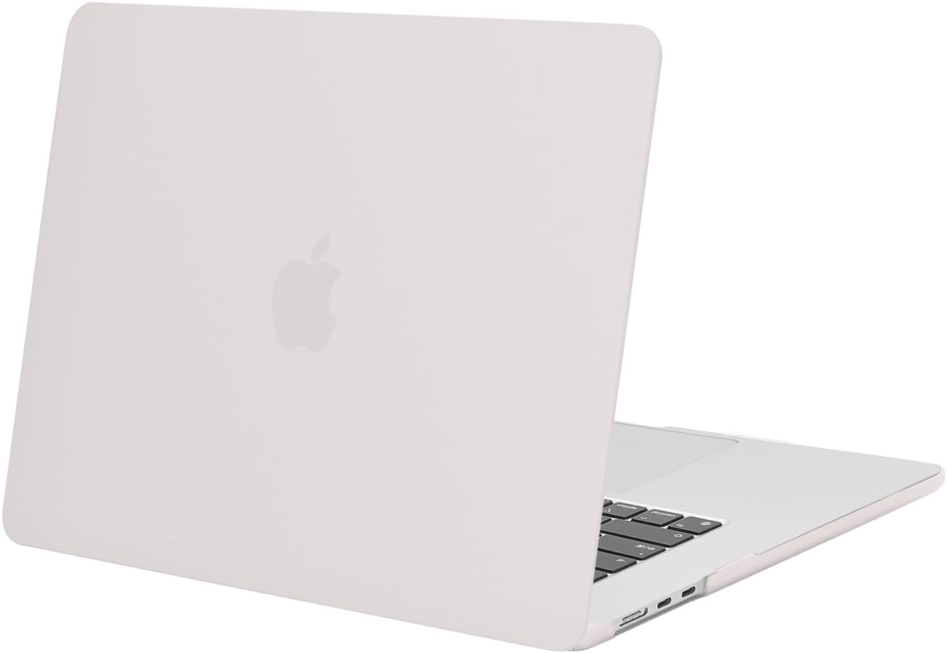 MOSISO Funda Compatible con MacBook Air 15 Pulgadas 2023 A2941 M2 Chip con Pantalla Retina Líquida y Touch ID, Protector Carcasa Rígida de Plástico Cubierta, Gris Piedra