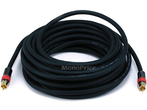 Monoprice 35ft High-quality Coaxial Audio/Video RCA CL2 Rated Cable - RG6/U 75ohm