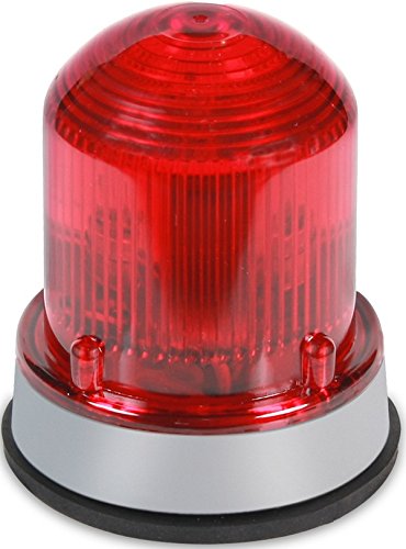 Edwards Signaling 125 x brmr24d xtra-brite LED Multi-Mode Beacon, steady-on/intermitente, 24 V DC, Gray Base, Rojo