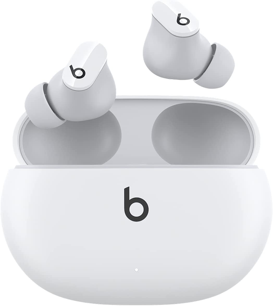 Beats Studio Buds: Audífonos in-Ear inalámbricos de Verdad con cancelación de Ruido – Audífonos Resistentes al Sudor, compatibles con Apple y Android, Bluetooth Class 1, micrófono Integrado – Blanco