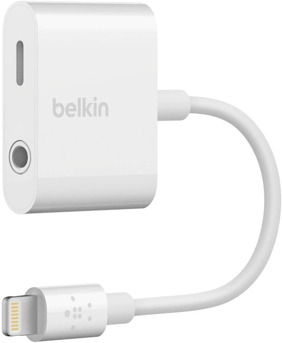 Belkin F8J212BTWHT Adaptador de audio de 3,5 mm + carga RockStar, Blanco