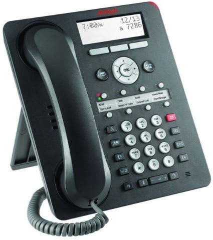 Avaya 1408 - Teléfono estándar, color negro, con cable, 1 línea de teléfono, altavoz