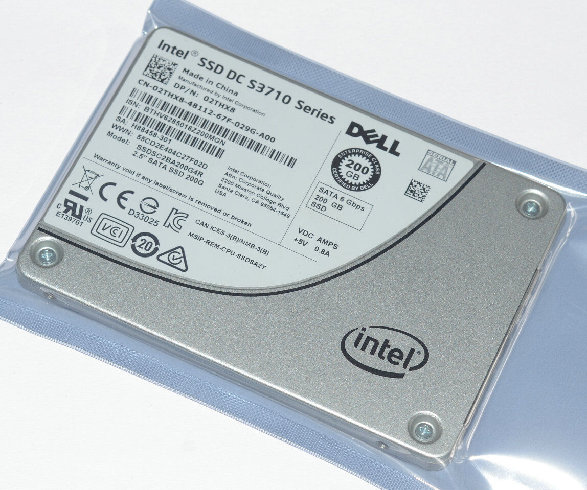 Dell 2THX8 Intel SSD DC S3710 200GB SSDSC2BA200G4R